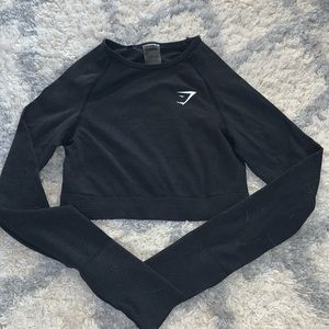 Long sleeve gymshark crop top